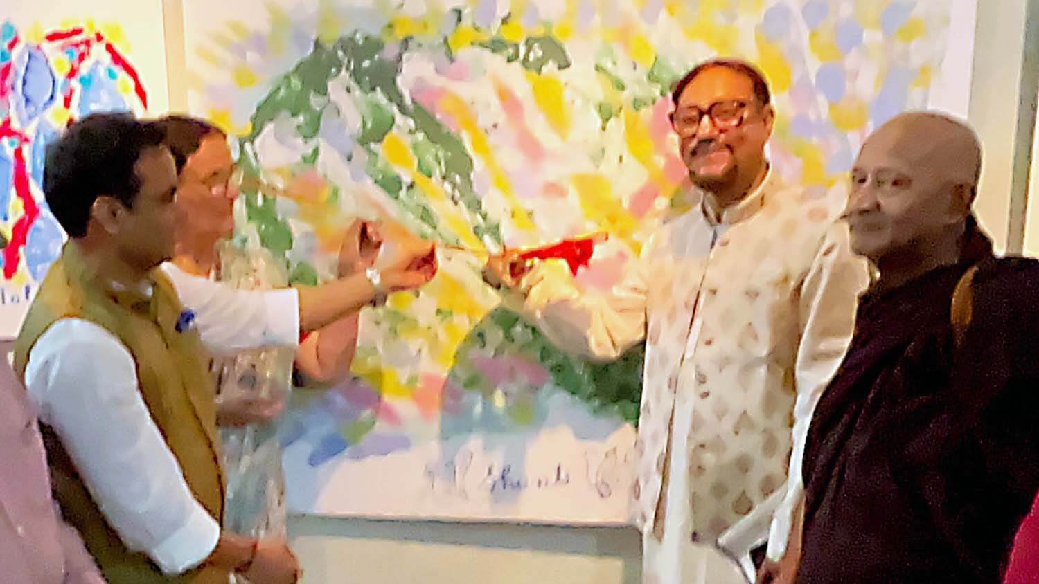 Sri Chinmoy’s World of Peace exhibition opening ceremony