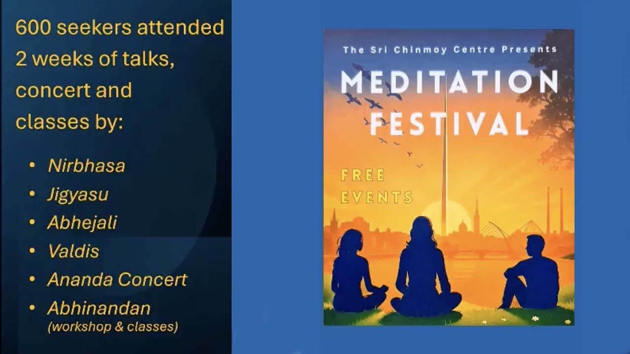 Information for Dublin Meditation Festival, 20–31 October 2025