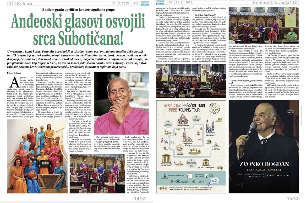 Agnikana’s Group Concert in Subotica 2025 – angelic voices on stage