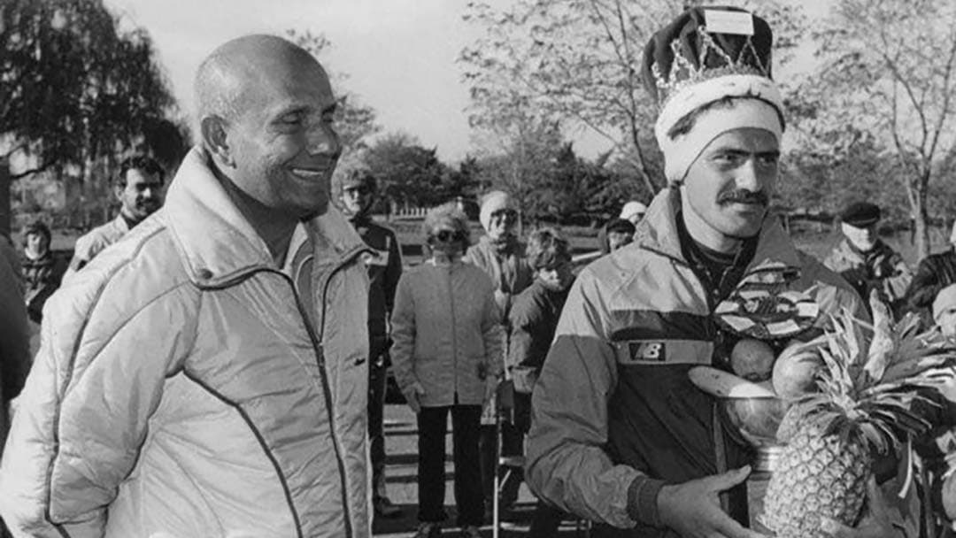 Yiannis Kouros and Sri Chinmoy