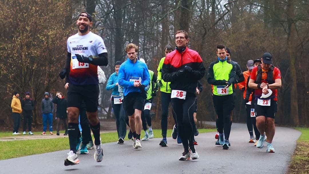 International runners competing in the Sri Chinmoy Marathon Amsterdam 2026