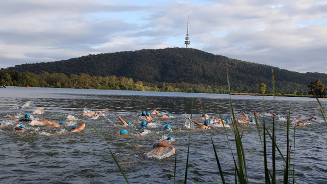 The Sri Chinmoy Lake Swims 5km at Lake Burley Griffin, Canberra